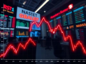 Chart showing sharp 2026 Bitcoin ETF outflows as investor risk appetite fades