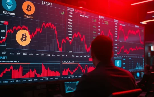 Bitcoin ETF outflows trigger a major cryptocurrency market decline with $1 billion withdrawn.
