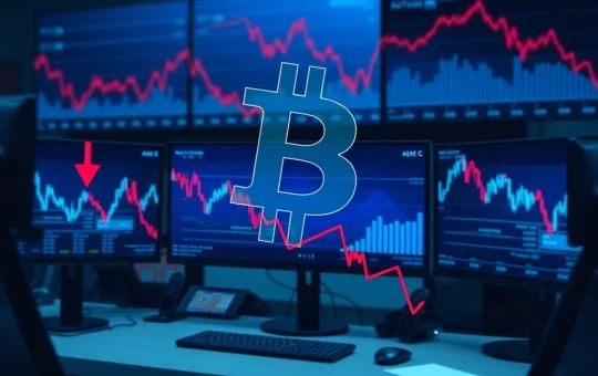Chart showing consecutive Bitcoin ETF outflows and declining investment trends