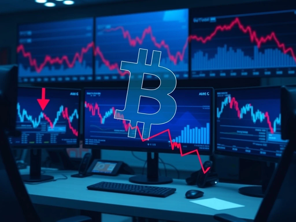 Chart showing consecutive Bitcoin ETF outflows and declining investment trends