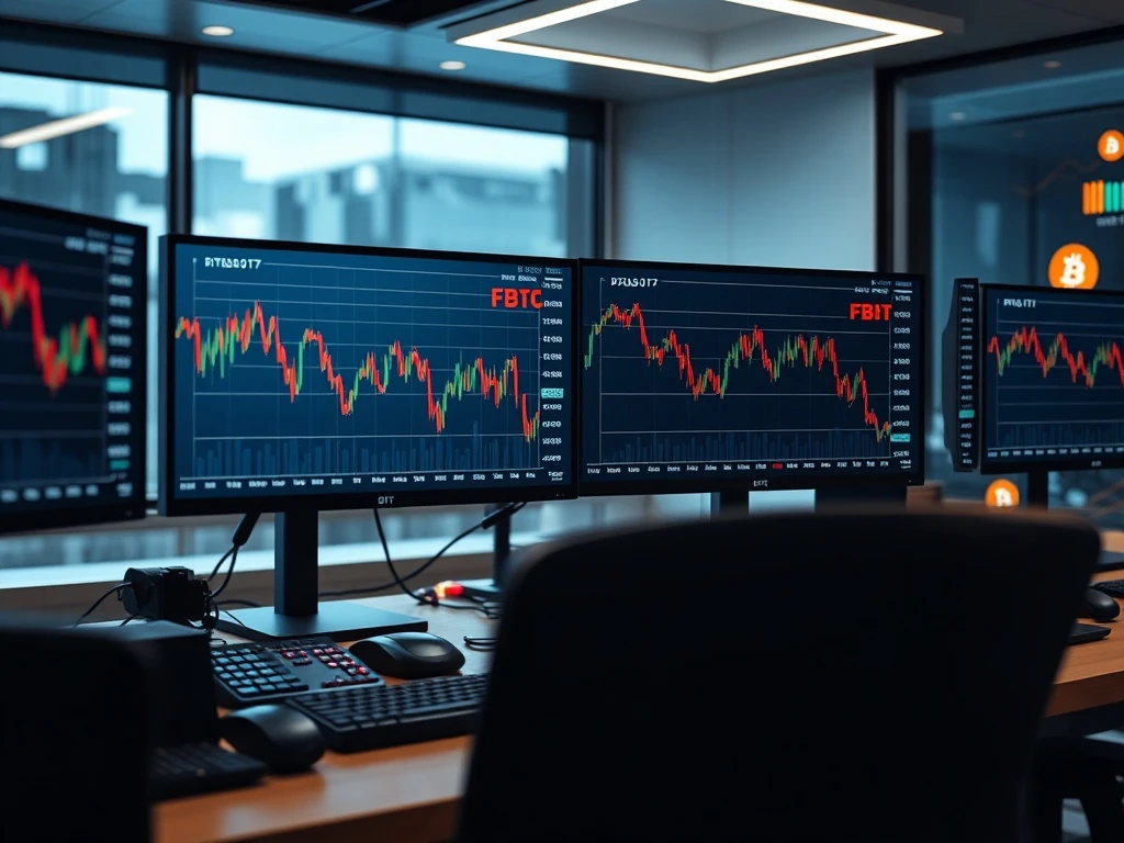 Bitcoin ETF outflows trend showing consecutive days of investment withdrawals from major funds