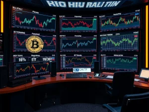 Daily cryptocurrency market analysis showing Bitcoin ETF flows and regulatory developments