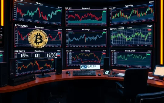 Daily cryptocurrency market analysis showing Bitcoin ETF flows and regulatory developments