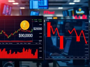Bitcoin ETF outflows contrast with high price as institutions reposition capital.