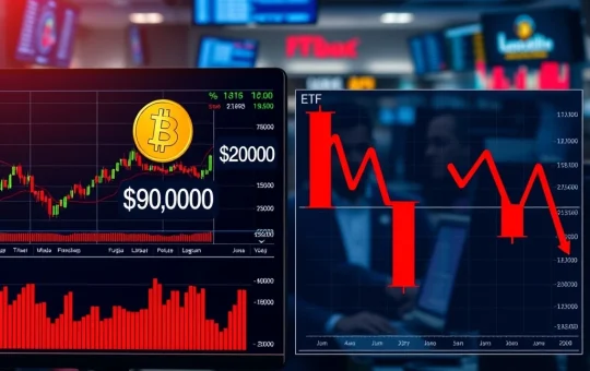 Bitcoin ETF outflows contrast with high price as institutions reposition capital.