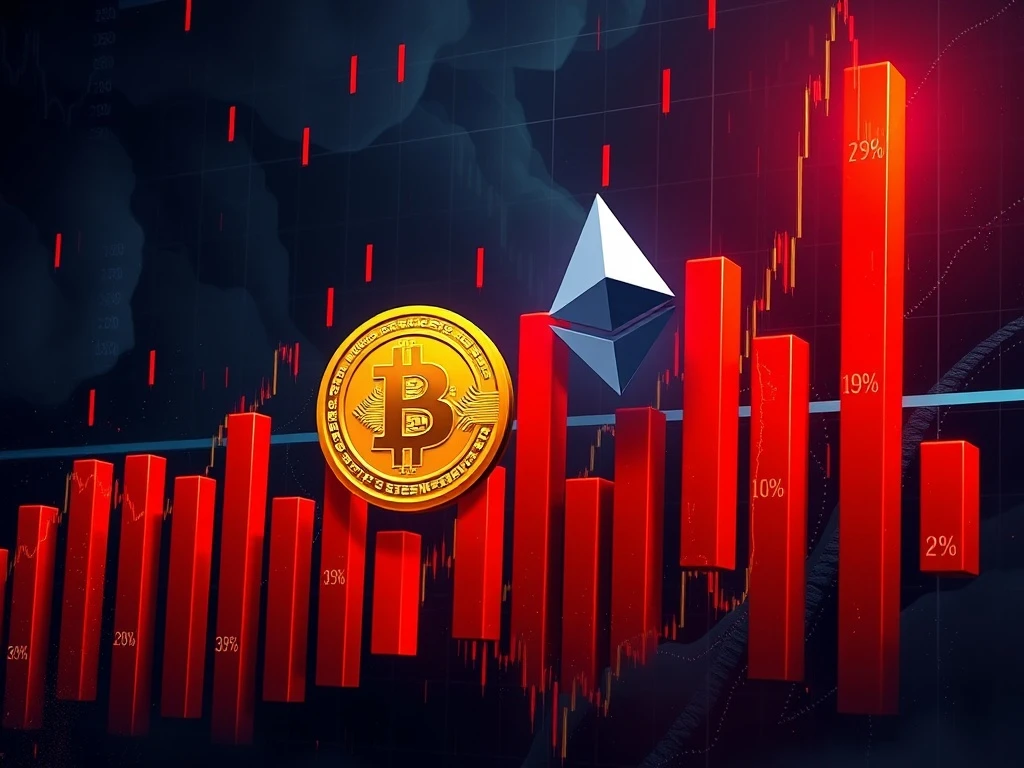 Massive Bitcoin and Ethereum long position liquidations cause $830 million crypto market turmoil