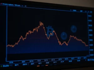 Bitcoin and Ethereum implied volatility indexes showing significant decline in cryptocurrency options markets