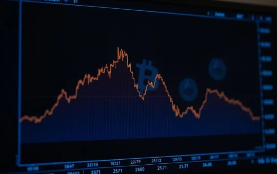 Bitcoin and Ethereum implied volatility indexes showing significant decline in cryptocurrency options markets