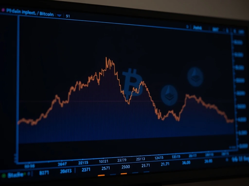 Bitcoin and Ethereum implied volatility indexes showing significant decline in cryptocurrency options markets