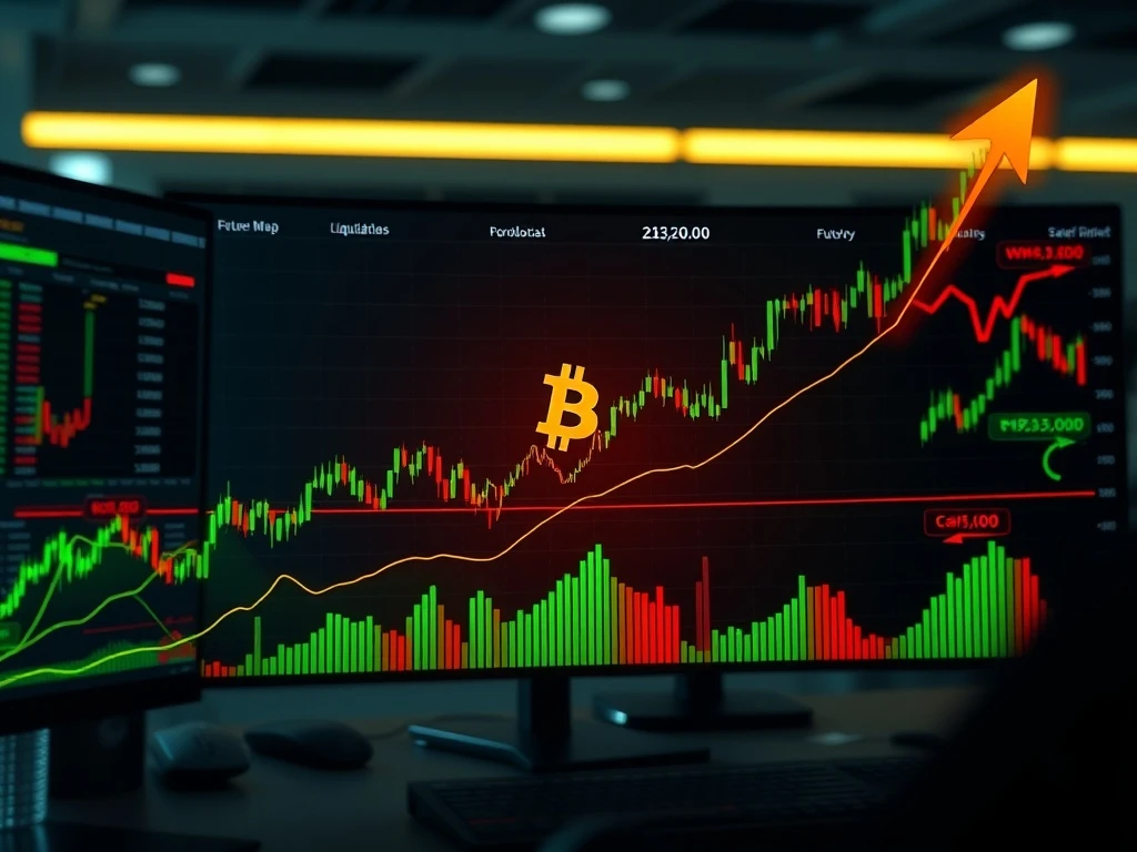 Bitcoin futures market analysis showing potential liquidation rally toward $90,000 price target