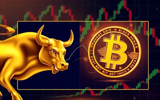 Analysis of the broken Bitcoin versus gold price ratio chart and its market implications
