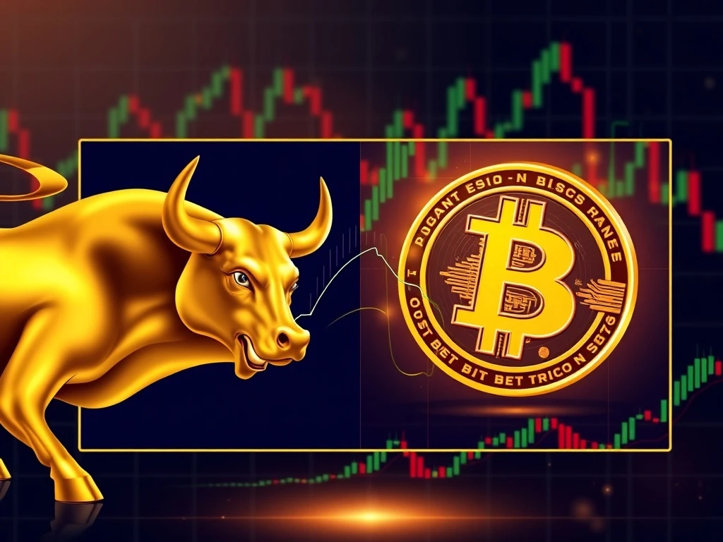 Analysis of the broken Bitcoin versus gold price ratio chart and its market implications