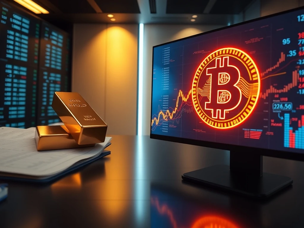 Chart analysis showing the Bitcoin-to-gold ratio at a record low, highlighting a potential investment inflection point.