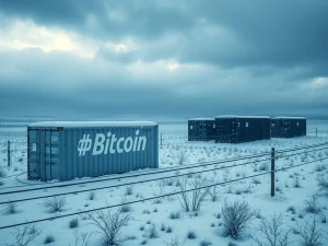 Bitcoin hashrate decline due to winter storm disrupting mining power supply