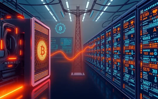 Bitcoin hashrate decline due to AI computing competition for energy infrastructure
