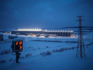Bitcoin hashrate drops as US winter storm forces mining operations to power down, stabilizing the energy grid.