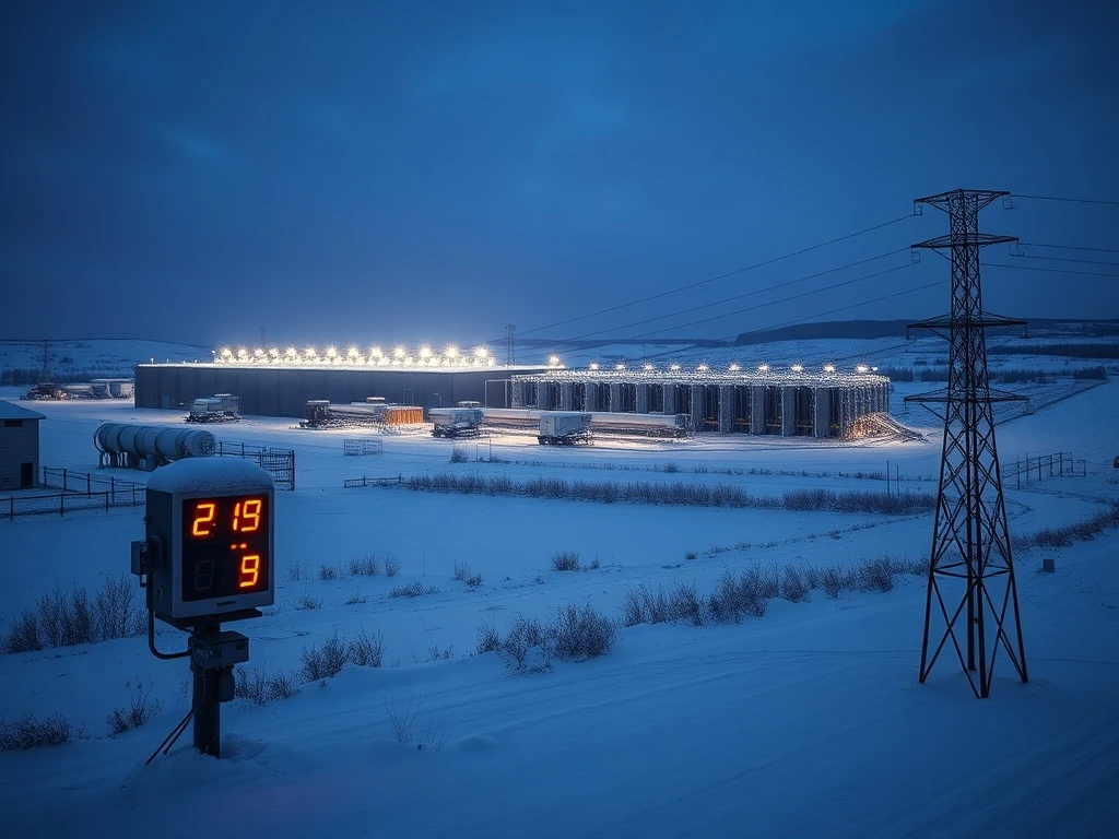 Bitcoin hashrate drops as US winter storm forces mining operations to power down, stabilizing the energy grid.