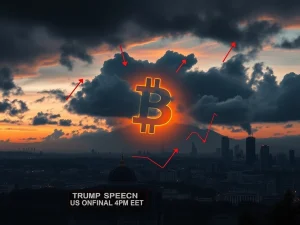 Bitcoin faces converging macroeconomic risks from politics, outflows, and fear threatening market stability.