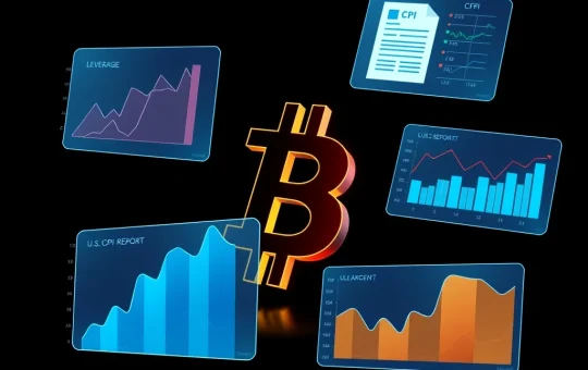 Bitcoin market analysis showing three key factors influencing cryptocurrency volatility and price movements.