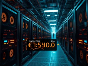 Bitcoin miner Canaan faces Nasdaq delisting risk as stock price falls below compliance threshold