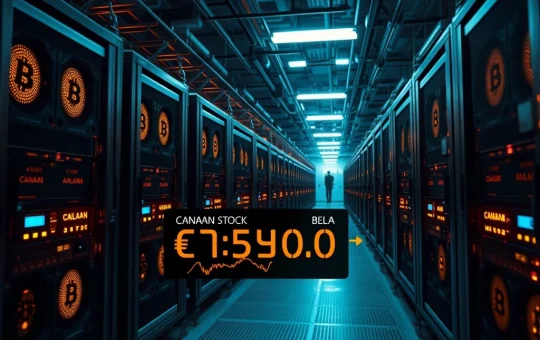 Bitcoin miner Canaan faces Nasdaq delisting risk as stock price falls below compliance threshold