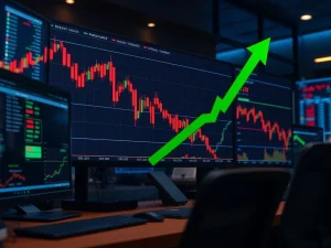 Bitcoin open interest chart showing significant decline with potential recovery indicators for cryptocurrency market analysis