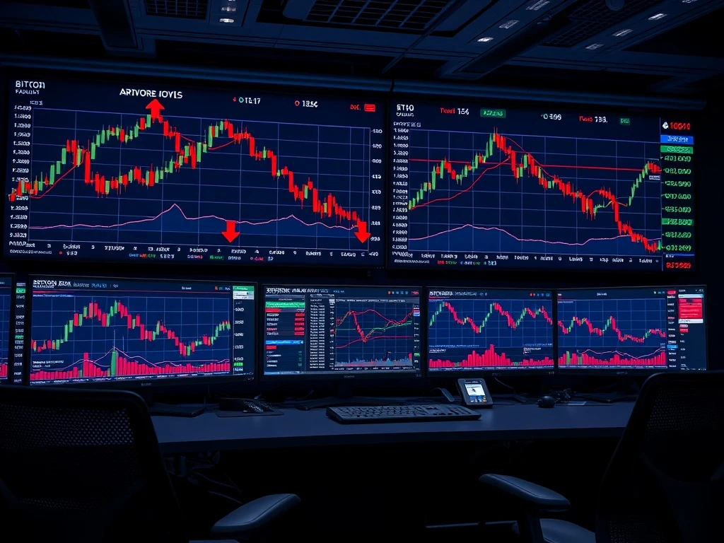 Bitcoin options market analysis showing bearish sentiment as BTC price approaches $80K support level