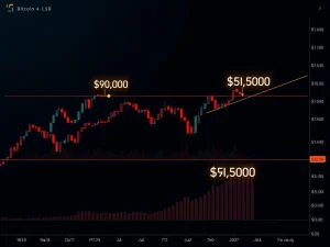 Bitcoin options expiry analysis showing key price levels and market dynamics for cryptocurrency traders