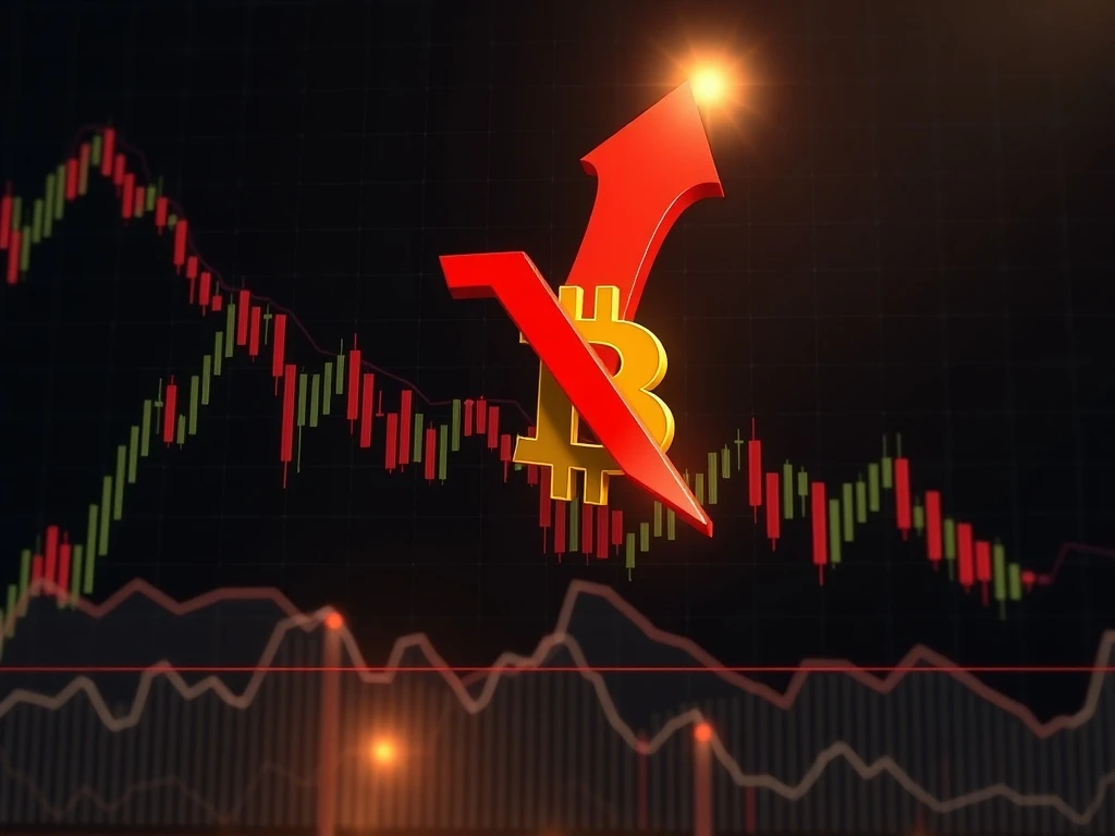 Bitcoin price drop analysis showing market liquidations and correction patterns
