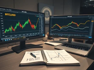 Bitcoin power law analysis showing critical $65,000 price level for cryptocurrency market direction