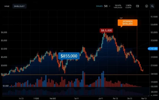 Bitcoin price analysis showing whale-driven distribution pressure toward $85,000 support level