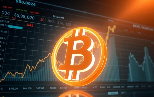 Bitcoin price achieves a significant milestone above $96,000 on global cryptocurrency markets.