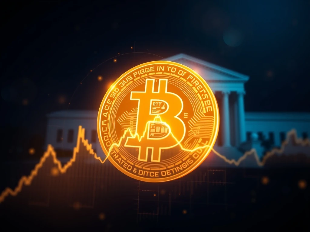 Bitcoin price analysis chart showing consolidation after a peak near $96,500, with macro risk factors like tariffs considered.