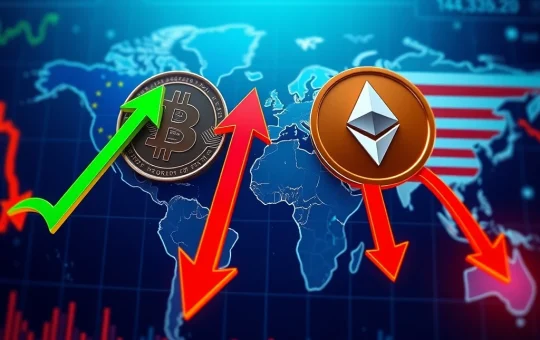 Bitcoin price volatility and crypto fund inflows analysis amid geopolitical trade tensions