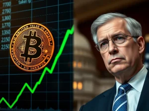 Bitcoin price chart analysis during Federal Reserve Chair Jerome Powell DOJ investigation