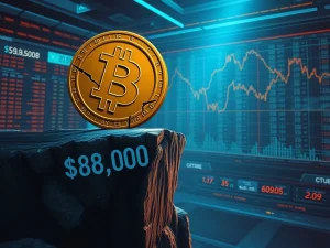 Analysis of Bitcoin price falling below the $80,000 support level in cryptocurrency markets.