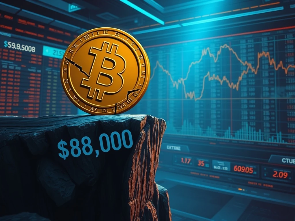 Analysis of Bitcoin price falling below the $80,000 support level in cryptocurrency markets.