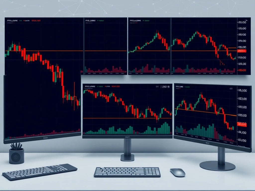 Bitcoin price chart showing decline below $81,000 support level with market analysis indicators