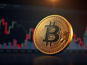 Analysis of Bitcoin price falling below $83,000 showing market volatility and trading data.