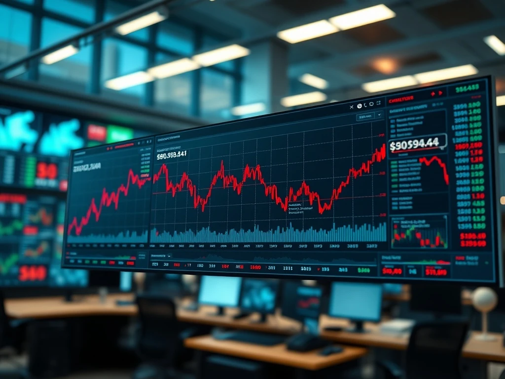 Bitcoin price chart showing a sharp decline below the $91,000 support level on major exchanges.