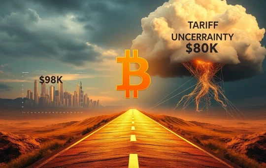 Bitcoin at crossroads between bull market and tariff-driven volatility with key $80K and $98K price levels