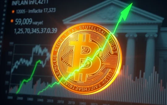 Bitcoin price analysis chart showing surge to $97,000 against PPI inflation data backdrop