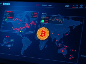 Bitcoin price prediction analysis showing key support levels amid global trade tensions