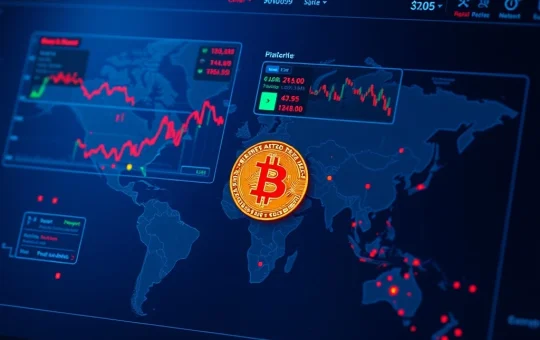 Bitcoin price prediction analysis showing key support levels amid global trade tensions