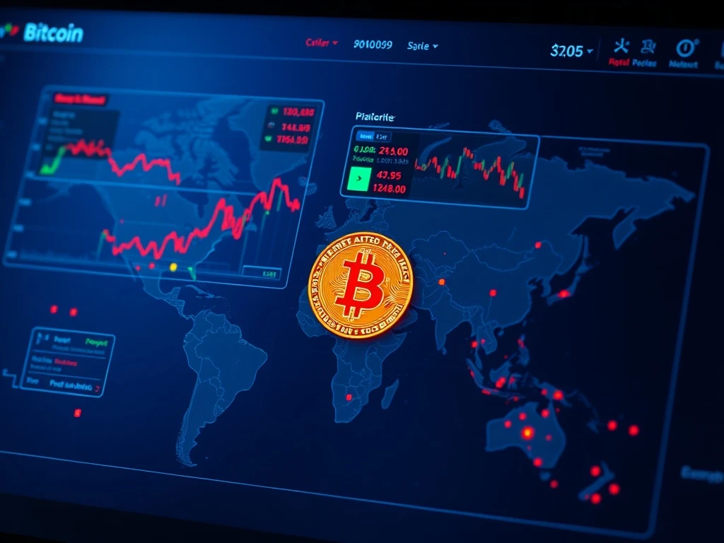 Bitcoin price prediction analysis showing key support levels amid global trade tensions