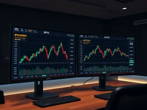 Technical analysis chart showing Bitcoin price prediction alongside SPX and DXY indices for January 26 market outlook.