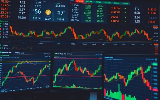 Bitcoin price prediction analysis showing key resistance at $90,500 with altcoin technical charts