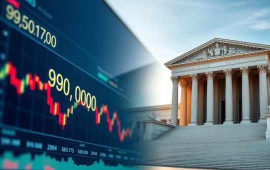 Bitcoin price stability at $90K ahead of US Supreme Court tariff decision impacting crypto markets.