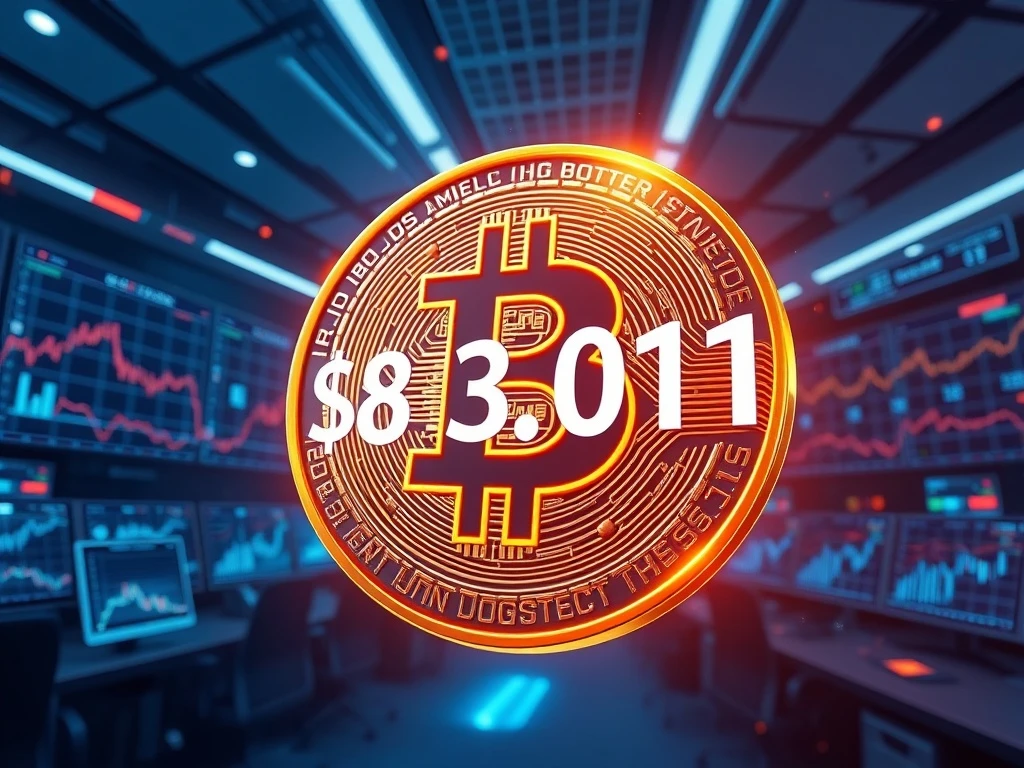 Bitcoin price reaches a new milestone above $83,000 on major cryptocurrency exchanges.