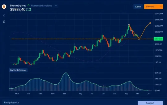 Bitcoin price chart showing sideways movement between resistance and support levels according to Glassnode analysis